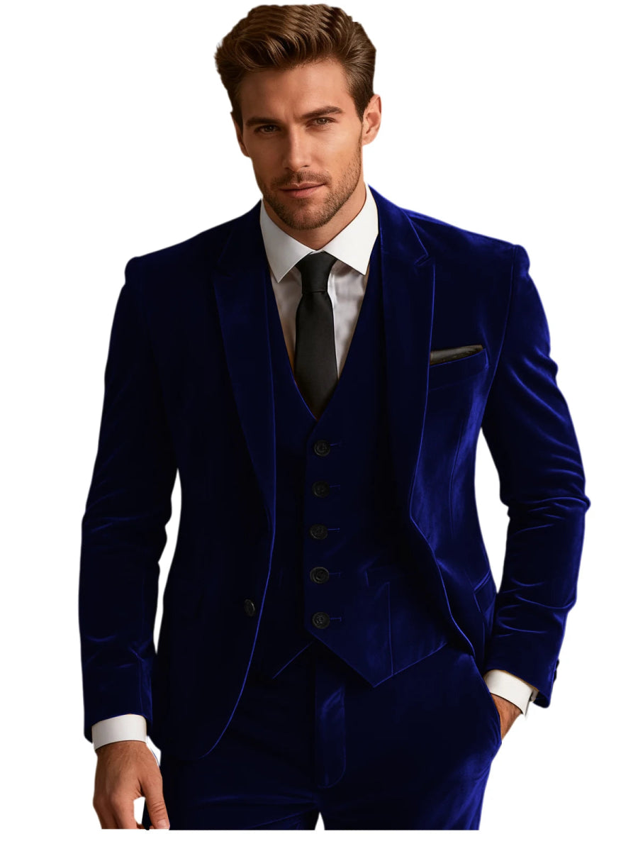 Formal 3 Piece Velvet Suit - Bazaare Mart
