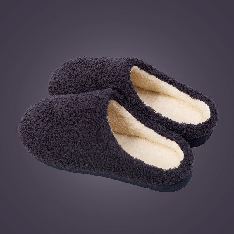 Furry Closed Toe Slippers - Bazaare Mart