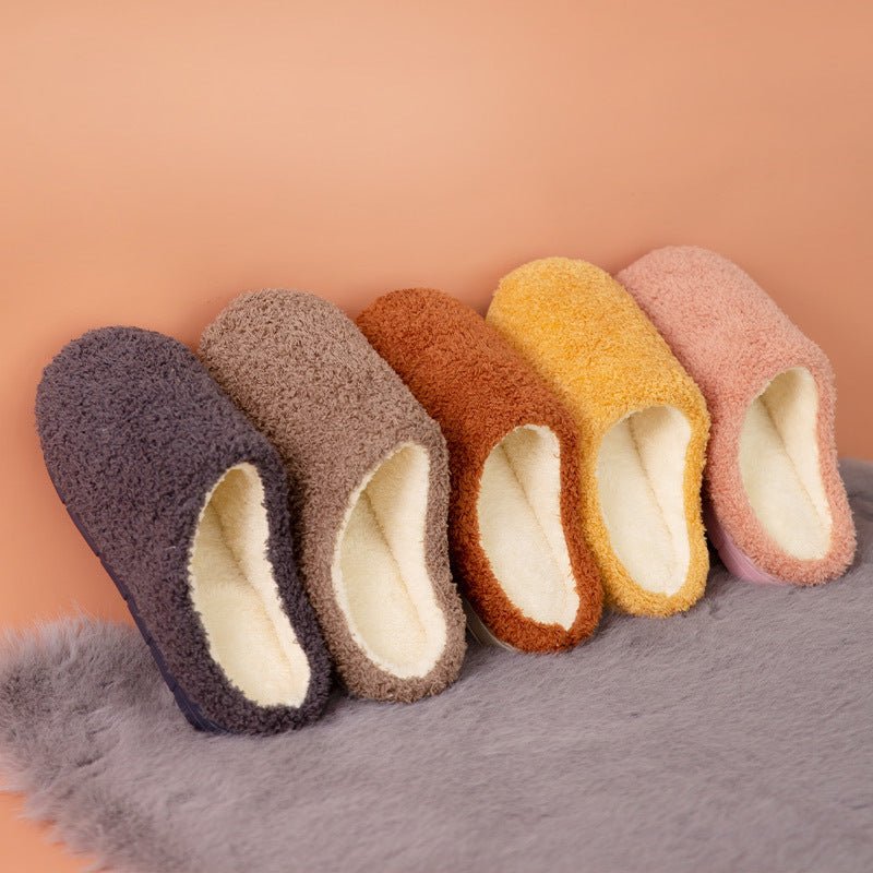 Furry Closed Toe Slippers - Bazaare Mart