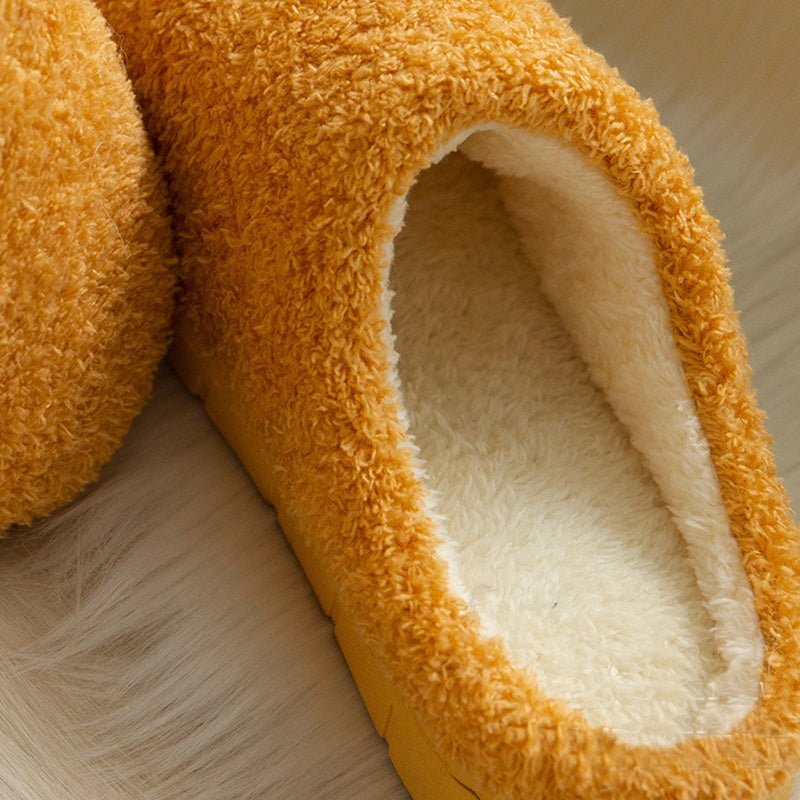 Furry Closed Toe Slippers - Bazaare Mart