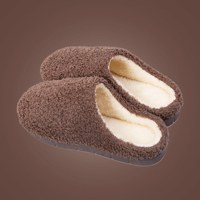 Furry Closed Toe Slippers - Bazaare Mart