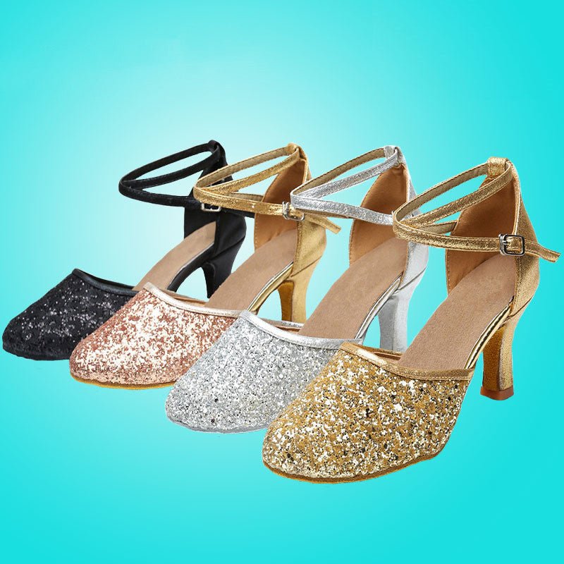 Glittering Latin Dance Shoes - Bazaare Mart