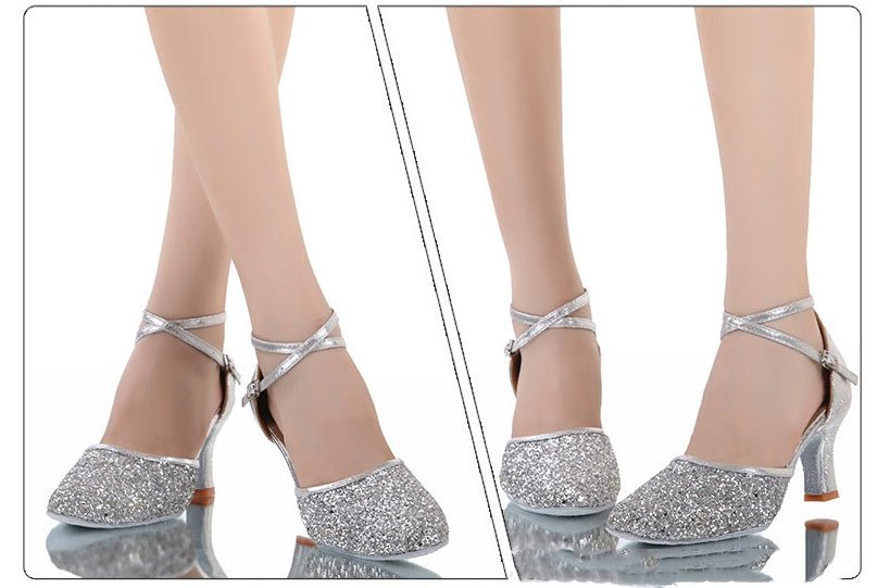 Glittering Latin Dance Shoes - Bazaare Mart