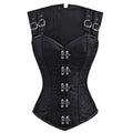Gothic Steel Double Button Bustier Black Bazaare Mart Red Gothic Bustier