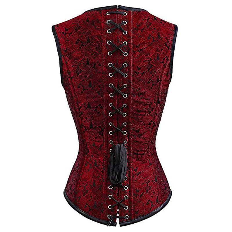 Gothic Steel Double Button Bustier - Bazaare Mart