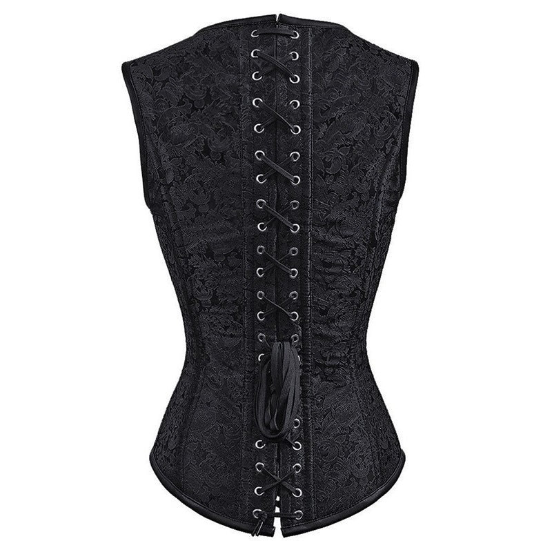 Gothic Steel Double Button Bustier - Bazaare Mart