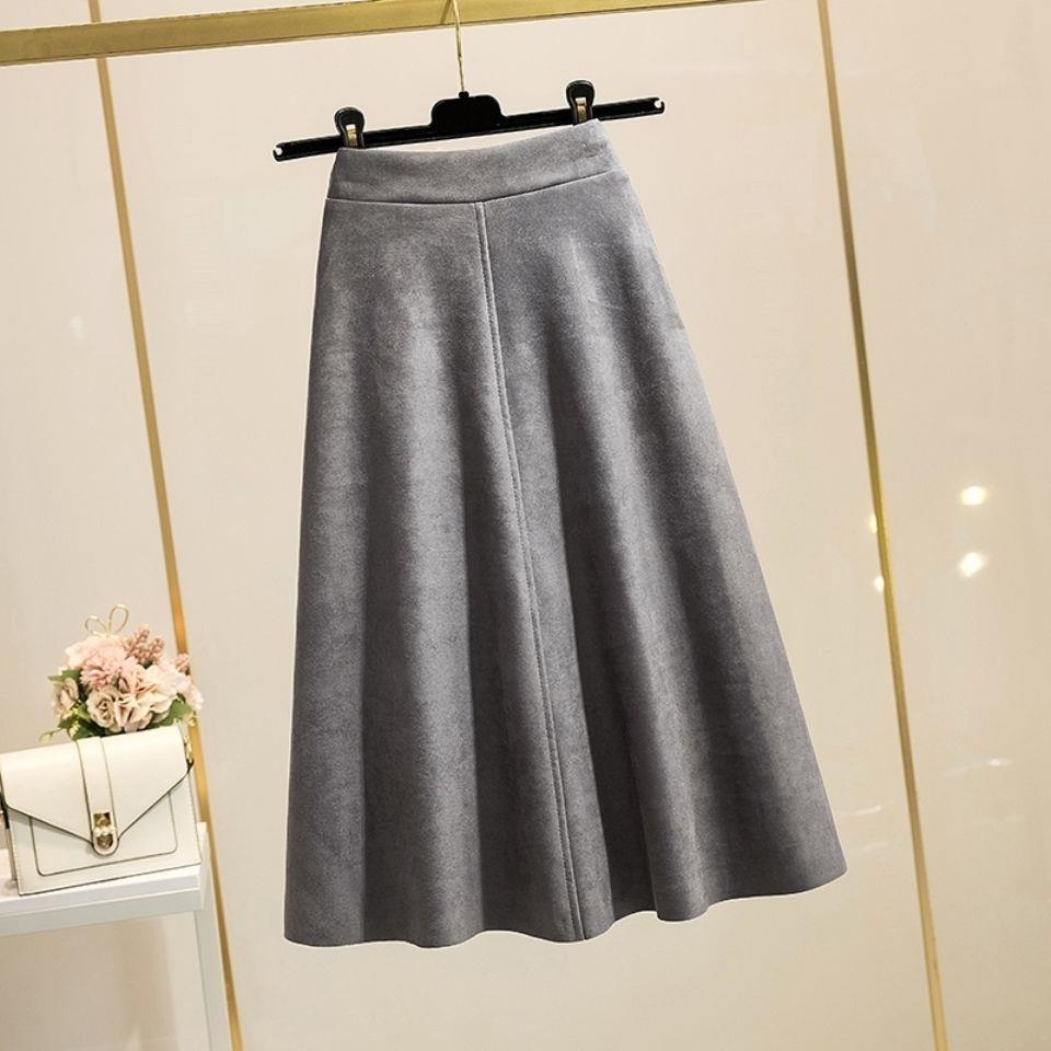 High Waist Mid - length Retro A - Line Skirt - Bazaare Mart