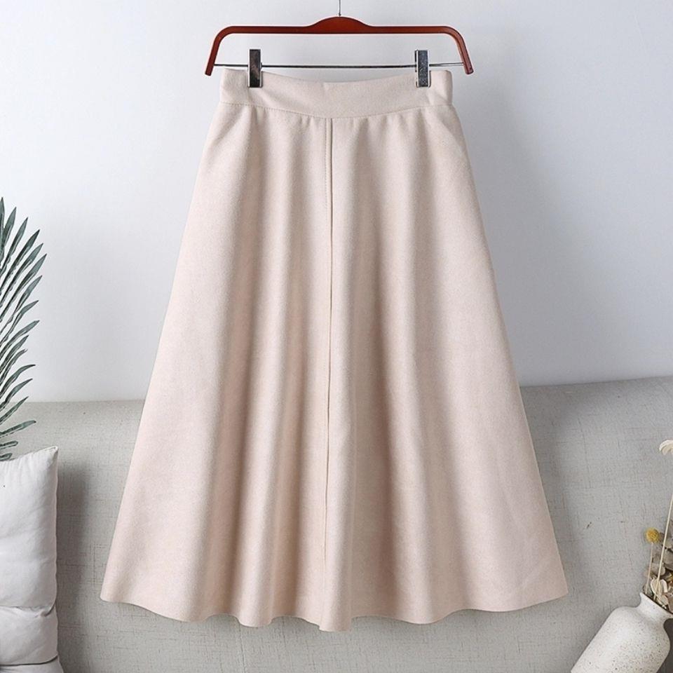 High Waist Mid - length Retro A - Line Skirt - Bazaare Mart
