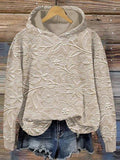 Lacey Eyelet Hoodie Beige Bazarre Mart Eyelet Hoodie