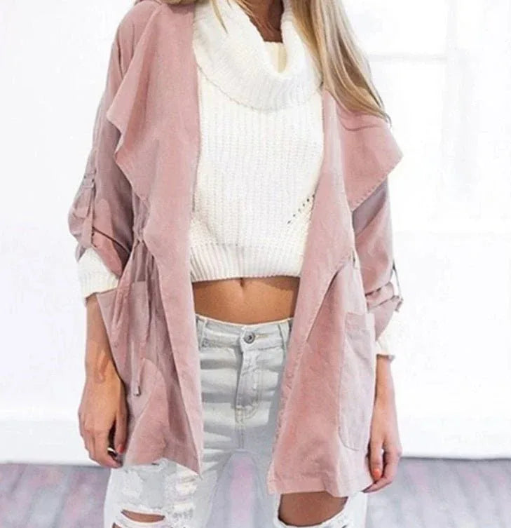 Lady's Light Hooded Waterproof Windbreaker Pink Bazaare Mart Hooded Rain Jacket