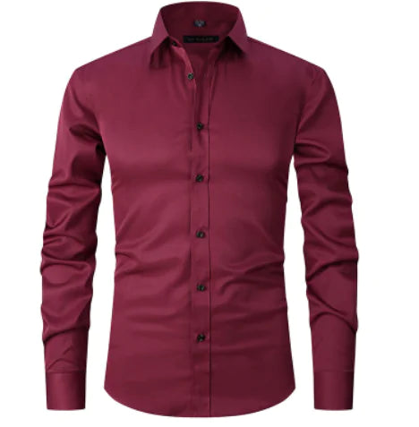 Anti-Wrinkle Men's Long Sleeve Shirt