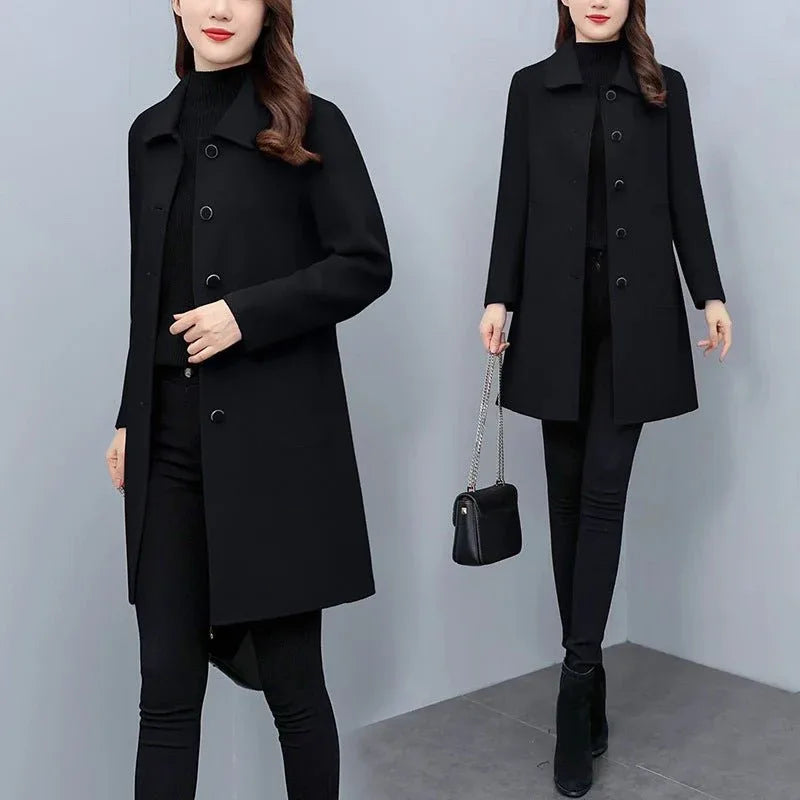 Light Dress Coat Black