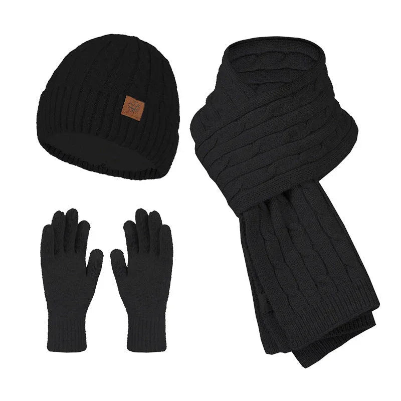 Men's Alpaca Winter Scarf Hat Gloves Set Bazaare Mart Alpaca Hat Gloves Muffler Set