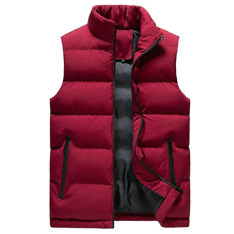 Men's Slim-Fit Puffer Vest Red Bazaare Mart Puffer Vest