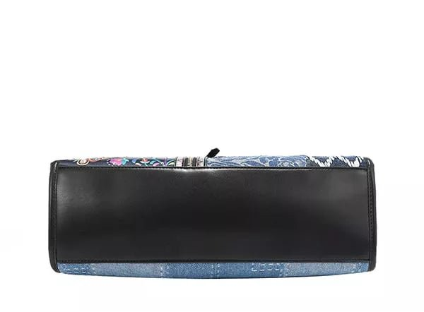 Nicole Lee USA Bosque de Amor Denim Tote Bag - Bazaare Mart