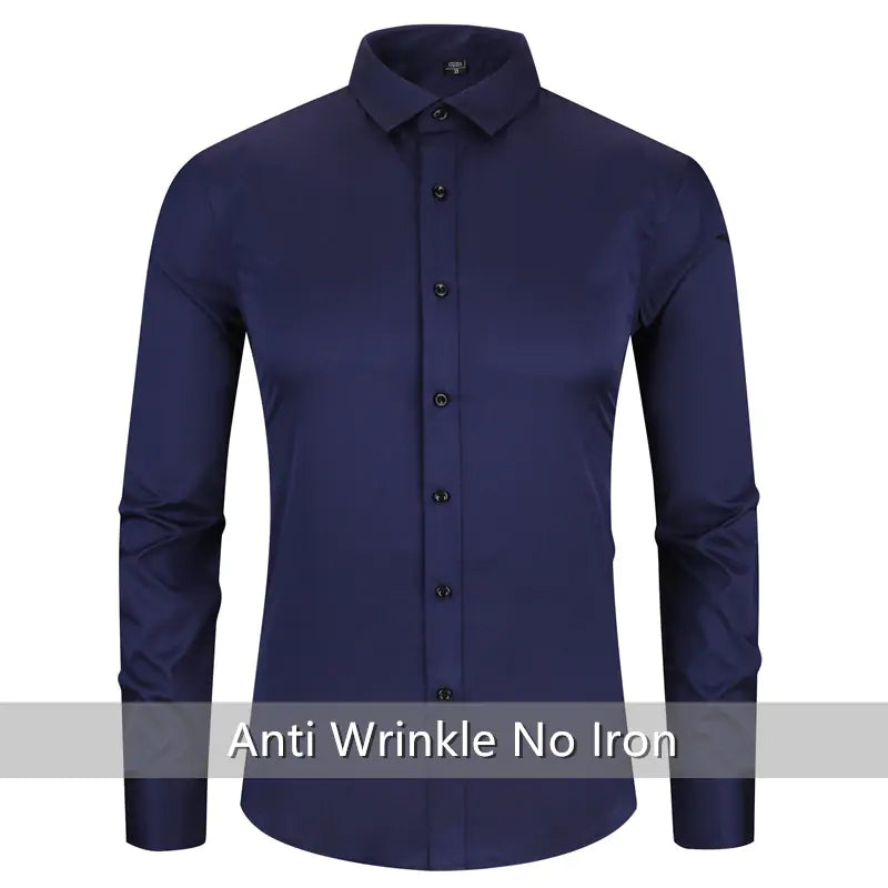 Anti-Wrinkle Men's Long Sleeve Shirt