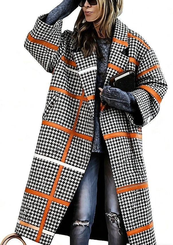 Plaid Light Weight Fall Coat Style9 Bazaare Mart Plaid Top Coats