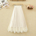 Plush Velvet Pleated Midi Skirt Apricot Bazaare Mart Golden Lace Skirt