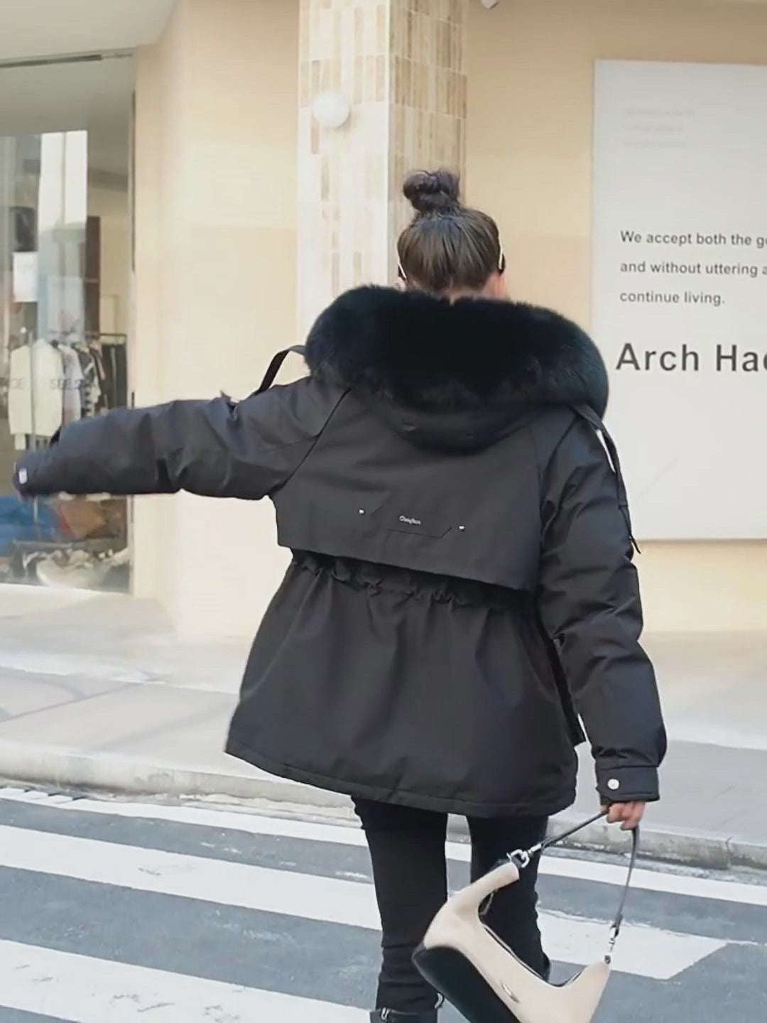 Faux Fur Lined Winter Coat