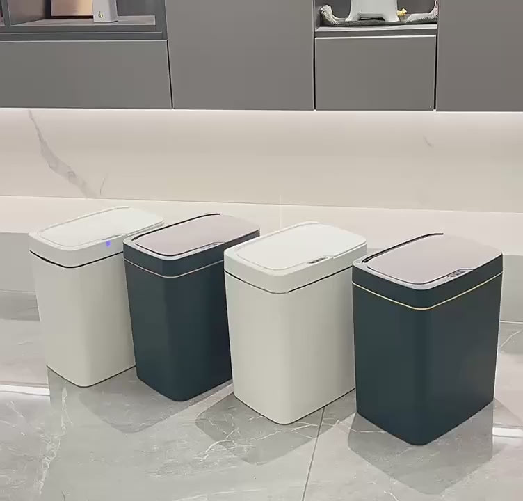 15L Smart Auto Bathroom Trash Can