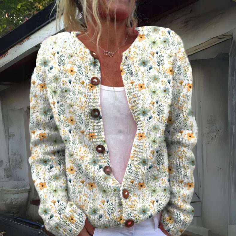Printed Autumn Cardigan - Bazaare Mart