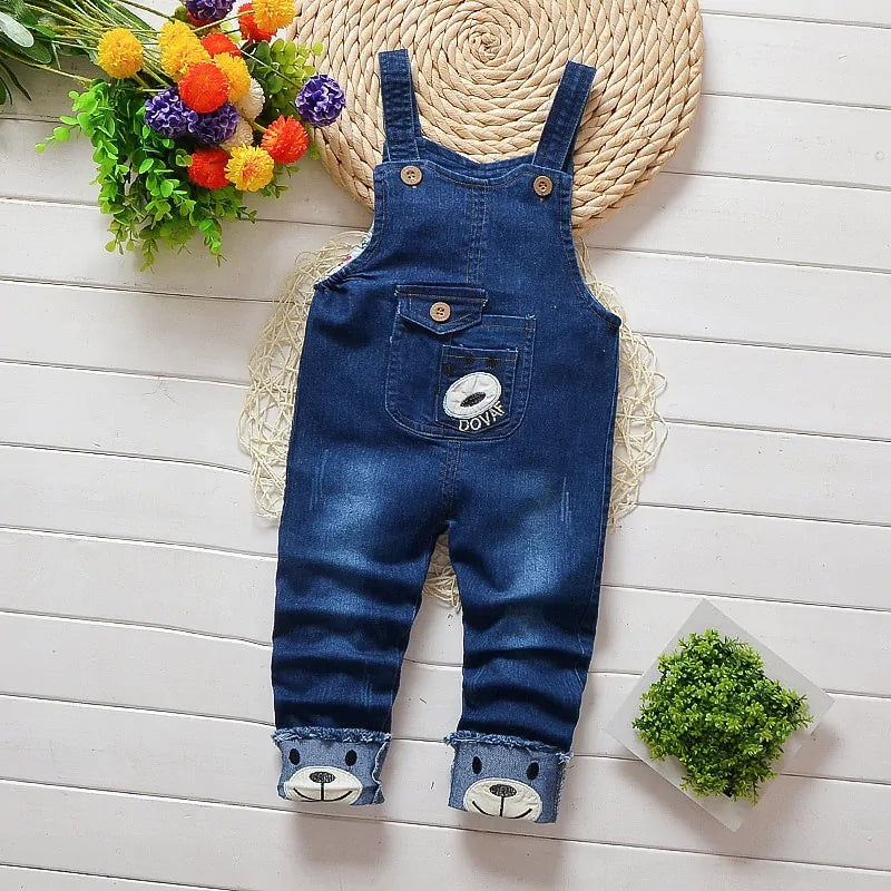 Toddler Boys' Denim Overalls