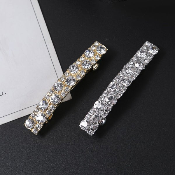 Rectangle Rhinestone Barrettes - Bazaare Mart