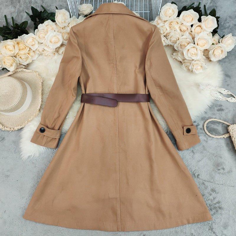 Retro Double Breast Wool Trench Coat Bazaare Mart New Trench Coat
