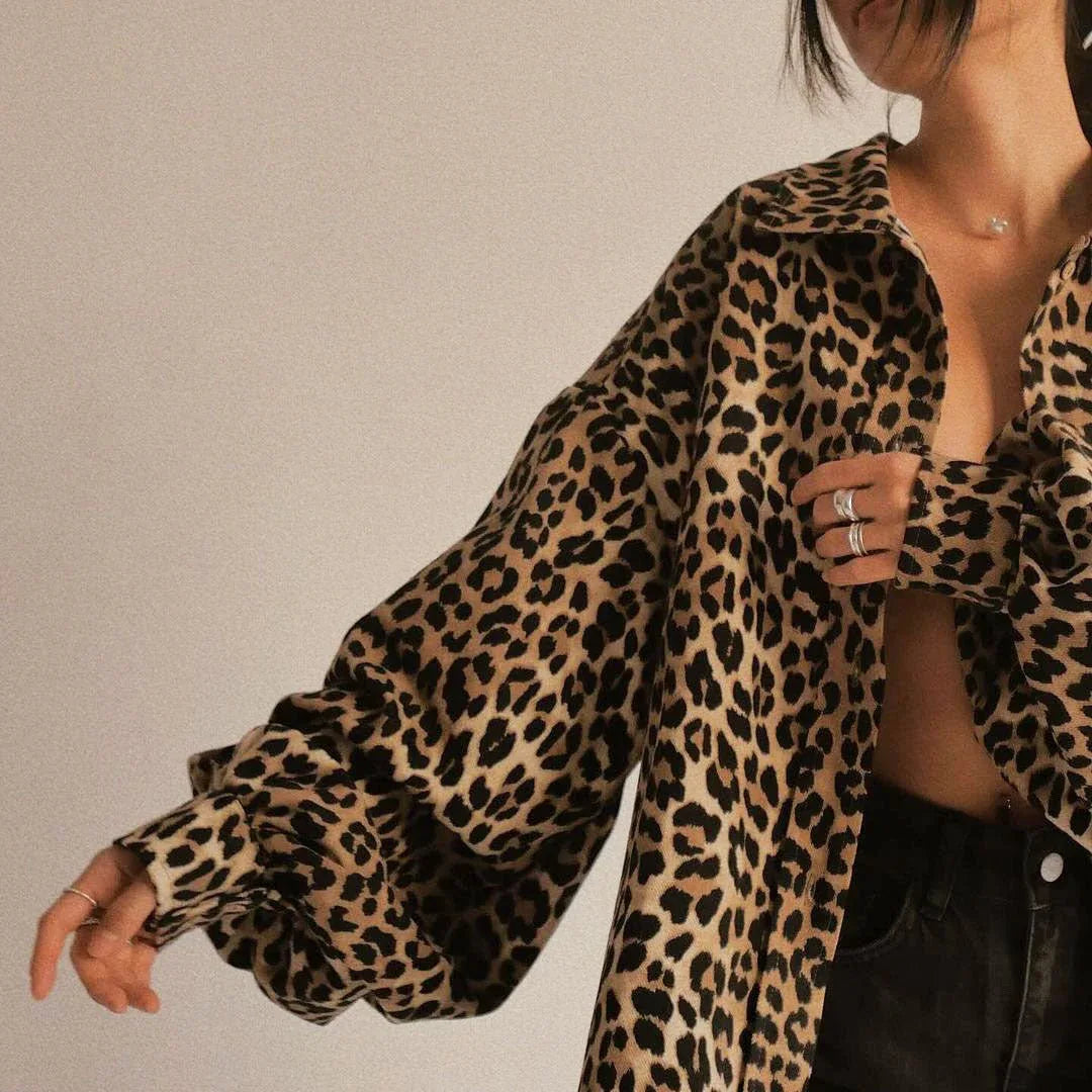 Retro Leopard Print Jacket Bazaare Mart Retro Leopard Artist Coat