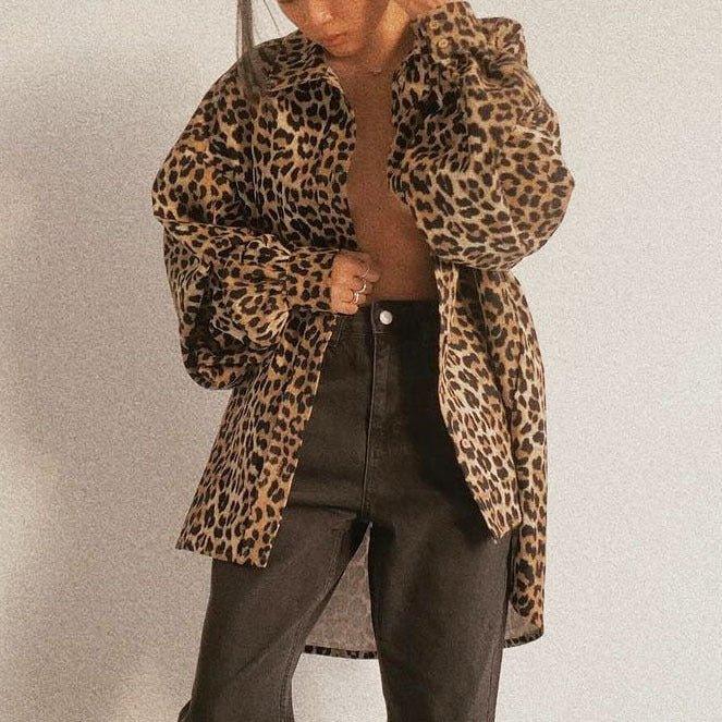 Retro Leopard Print Jacket Bazaare Mart Retro Leopard Artist Coat