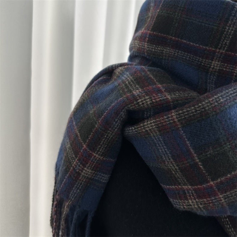 Retro Plaid Scarf - Bazaare Mart