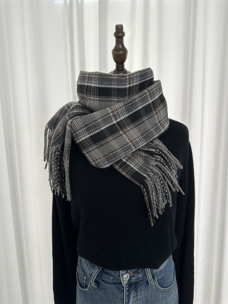 Retro Plaid Scarf - Bazaare Mart