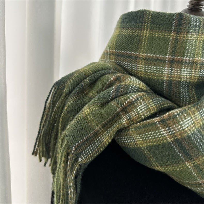 Retro Plaid Scarf - Bazaare Mart