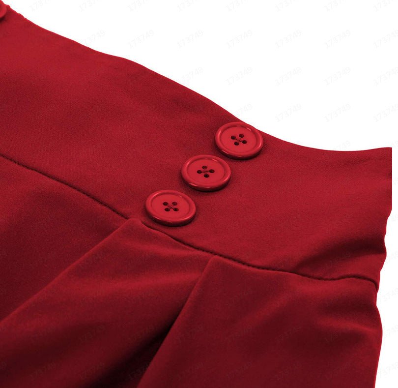 Retro Pleated Full Midi Skirt - Bazaare Mart