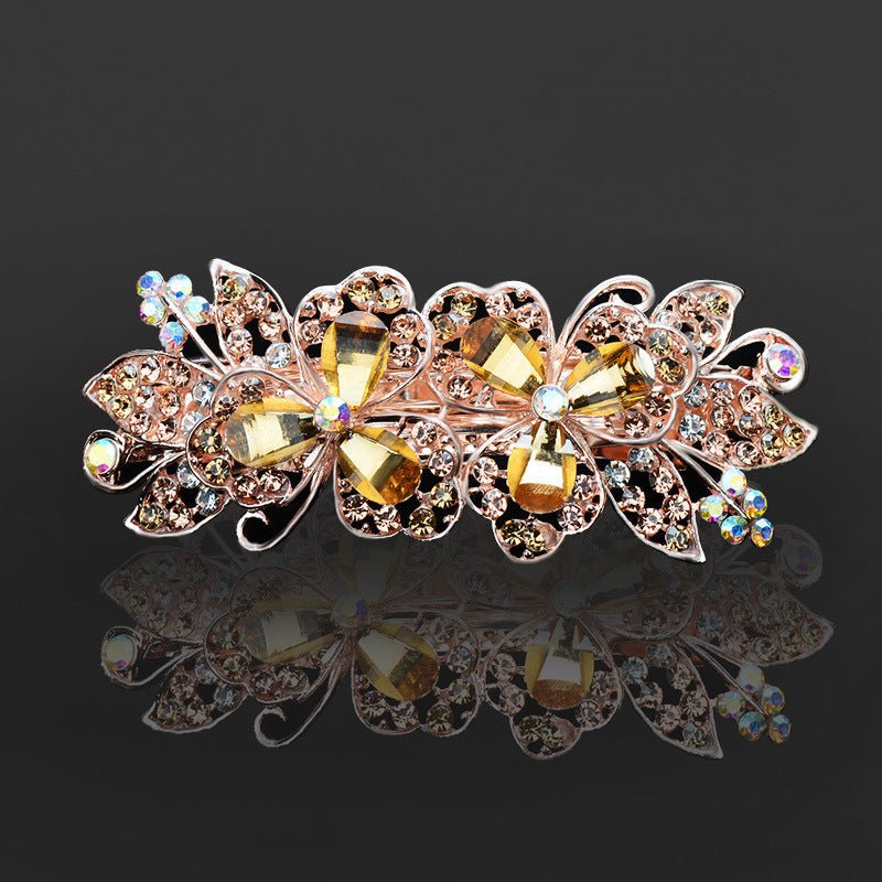 Rhinestone Bow Barrettes - Bazaare Mart