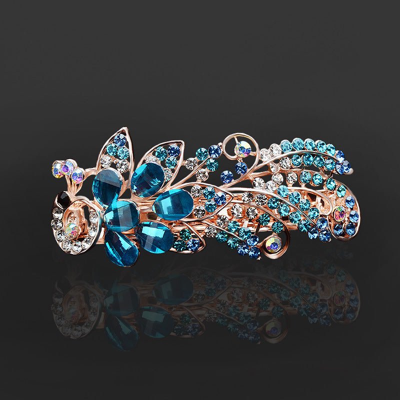 Rhinestone Bow Barrettes - Bazaare Mart