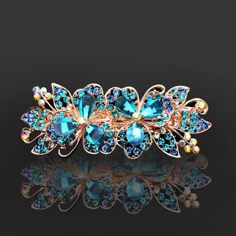 Rhinestone Bow Barrettes - Bazaare Mart