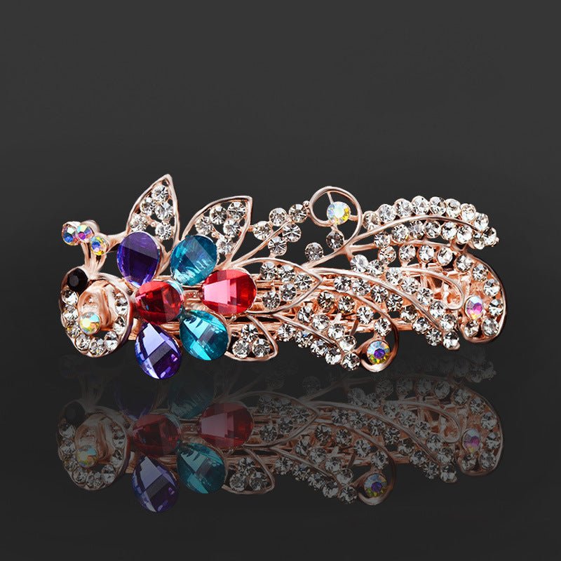 Rhinestone Bow Barrettes - Bazaare Mart