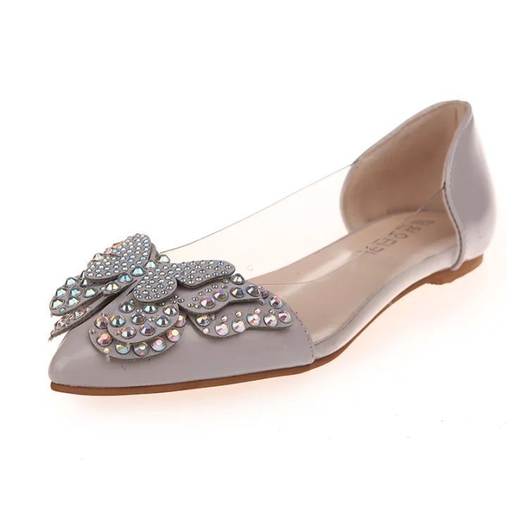 Rhinestone Butterfly Flats - Bazaare Mart