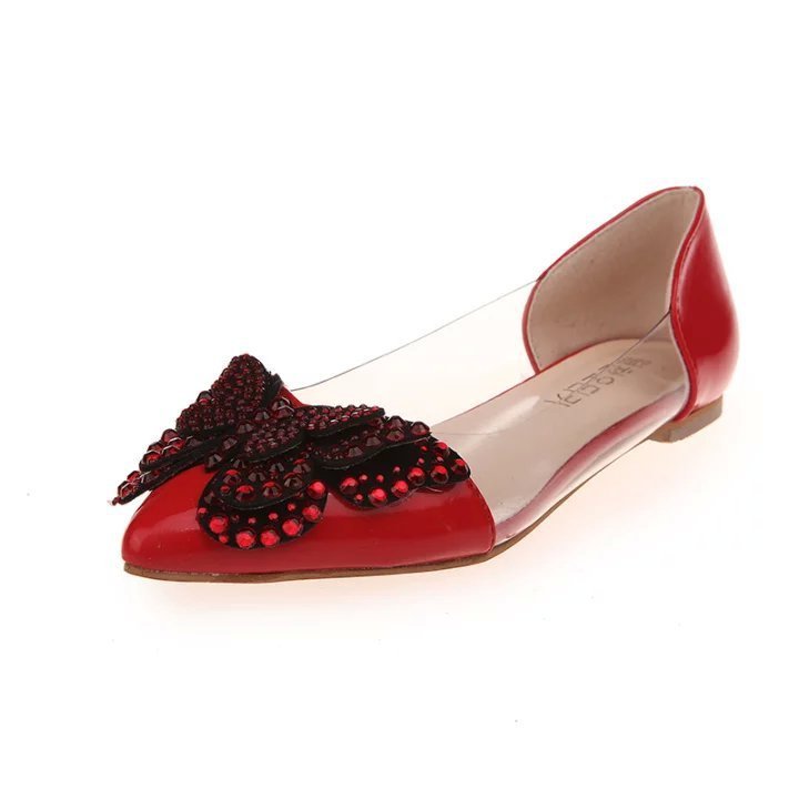 Rhinestone Butterfly Flats - Bazaare Mart