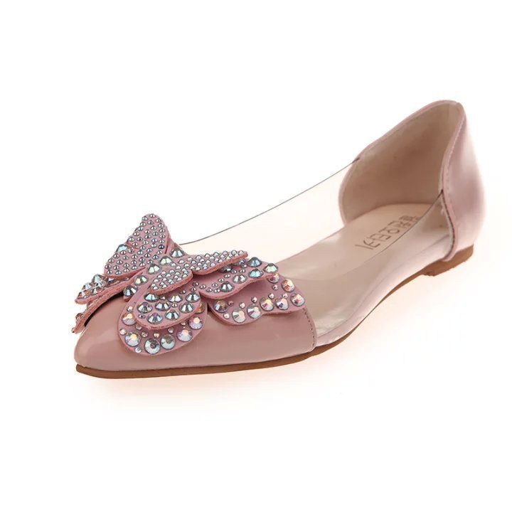 Rhinestone Butterfly Flats - Bazaare Mart
