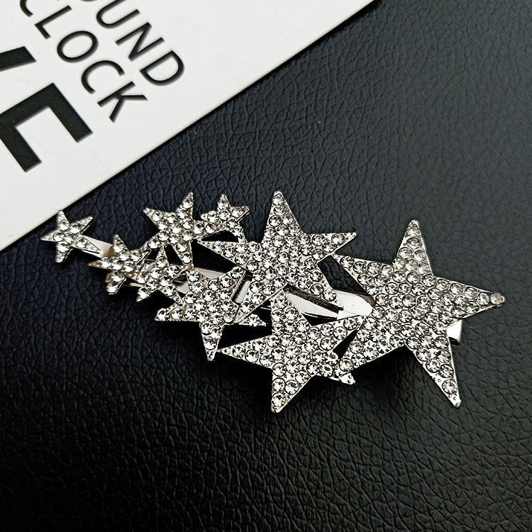 Rhinestone Stars Hair Clip - Bazaare Mart