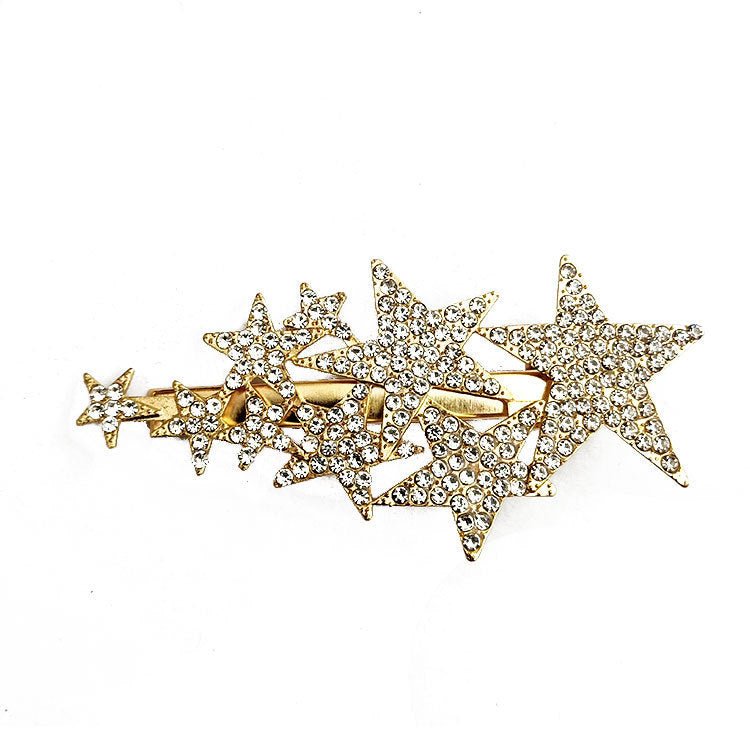 Rhinestone Stars Hair Clip - Bazaare Mart