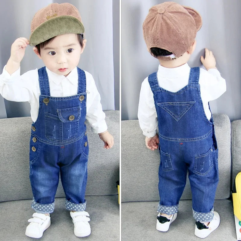 Toddler Boys' Denim Overalls