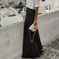 Sequin Maxi Skirt Black Bazaare Mart Full Length Sequin Skirt
