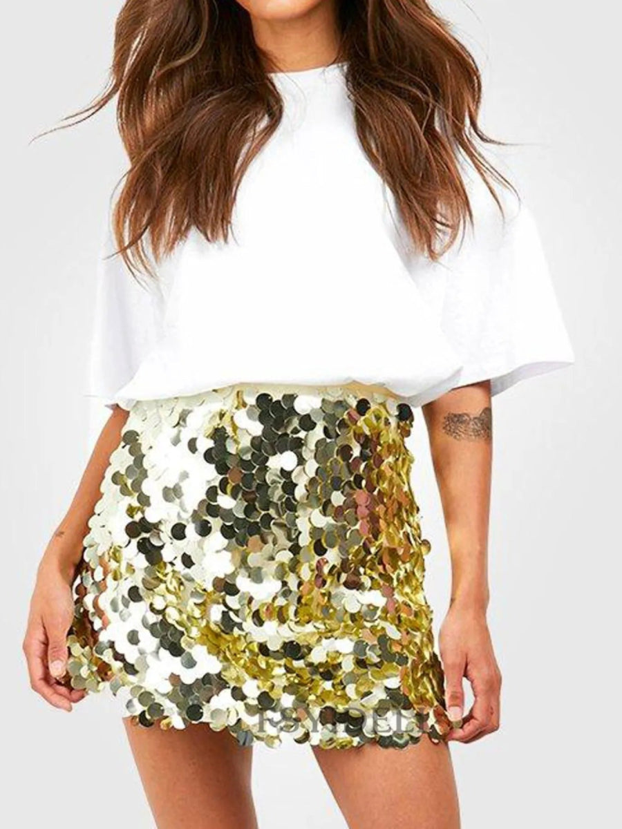 Sequin Mini Skirt - Bazaare Mart