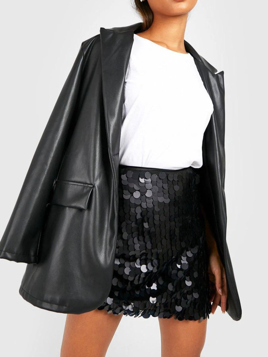 Sequin Mini Skirt - Bazaare Mart