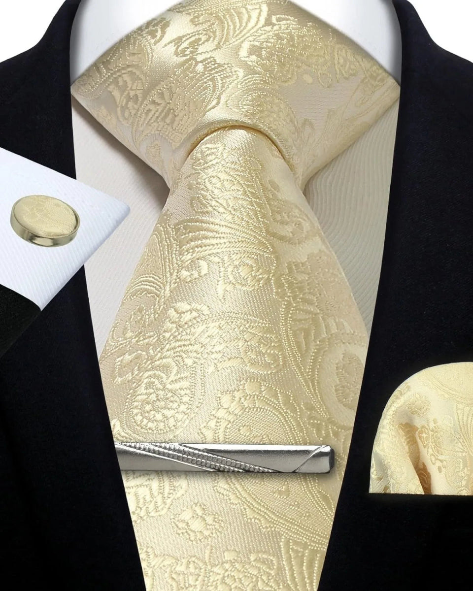 Silk Paisley 4pc Necktie Set - Bazaare Mart