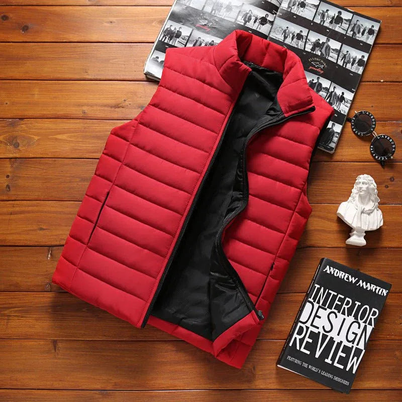 Sleek Puffer Vest Red Bazaare Mart Unisex Puffer Vest