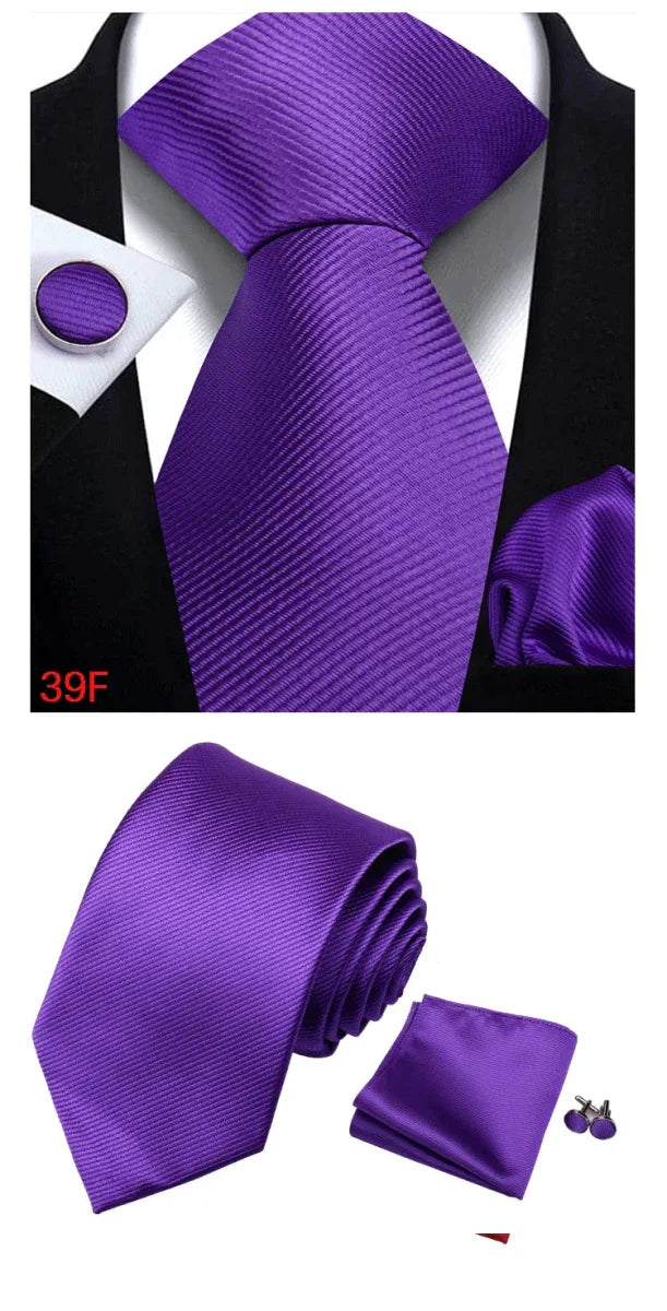 Solid Color 4pc. Tie Set Bazaare Mart Necktie 4pc. Set